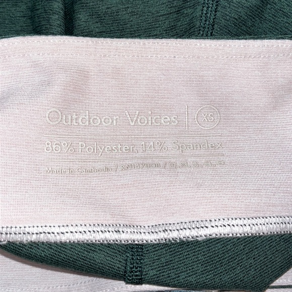 Outdoor Voices Springs 7/8 Legging Hunter Green Colorblock - Picture 5 of 5